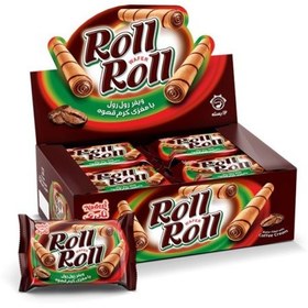 تصویر ویفر رول رول قهوه نادری 