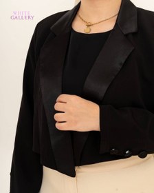 تصویر کت کراپ ساتن (کد167) 