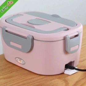 تصویر ظرف غذا برقی به همراه کابل برق 220 ولت و فندکی ظرفیت 1500 میلی لیتر LUNCH BOX ELECTRIC 1500ML