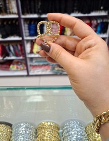 تصویر دکمه (دکمه نما) - طلایی 