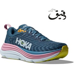 تصویر کفش کتونی ورزشی هوکا Hoka Gaviota 5 آبی طرحدار سایز 2/3 42 Hoka Gaviota 5