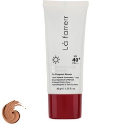 تصویر کرم ضد آفتاب لافارر SPF40 رنگی مناسب دوران بارداری حجم ۴۰ میلی 