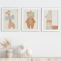 تصویر تابلو کودک هپی لند طرح بوهو لاما 