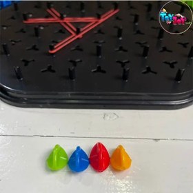 تصویر بازی فکری تریگل مدل مثلث زنجیره‌ای مناسب خردسال و کودک 