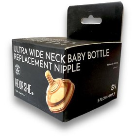 تصویر سر شیشه هی اور شی 0 تا 3 ماه سایز S HE OR SHE ULTRA WIDE NECK BABY BOTTLE