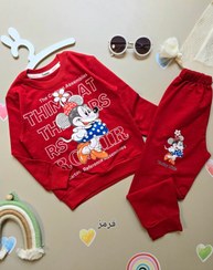 تصویر بلوز و شلوار بچگانه دخترانه میکی موس - کرم / ۵۰ 