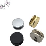 تصویر بست آینه گرد برنجی لولاند 