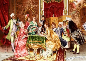 تصویر نخ و نقشه تابلو فرش طرح پاسورباز - با لوازم و مصالح کامل آماده بافت - نخ و نقشه آرازفرش تبریز 