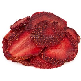 تصویر توت فرنگی خشک ورقه ای sliced-dried-strawberries