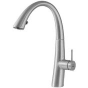 تصویر شیر آشپزخانه زو پول دان KWC دارای نور LED - طلایی KWC Zoe Kitchen Pull-Down