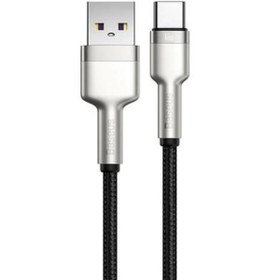 تصویر کابل تبدیل USB به USB-C باسئوس مدل CAKF HIGH CURRENT 66W طول 1 متر 