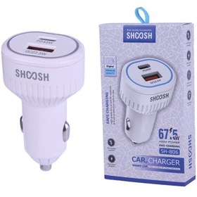 تصویر شارژر فندکی شوش مدل SH-806 67.5W PD 
