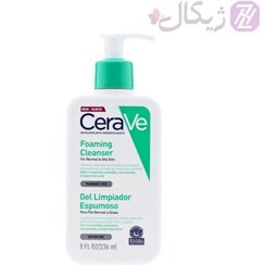 تصویر فوم شستشوی صورت سراوی مناسب پوست حساس حجم ۲۳۶ میل 