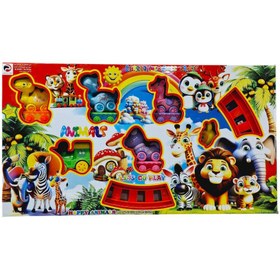 تصویر قطار موزیکال پارس چراغدار حیوانات 