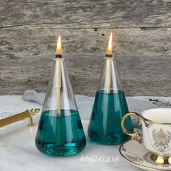 تصویر شمع پیرکسی مدل هرمی بدون پایه 