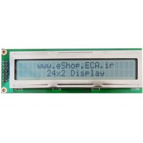 تصویر LCD کاراکتری صنعتی 2×24 مارک PVC تایوان 