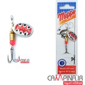 تصویر لانسه ماهیگیری مپس سایز ۲ خال سوسکی نقره ای 