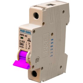 تصویر فیوز مینیاتوری تک فاز 32 آمپر پارس فانال مدل C32/PFN-1P 
