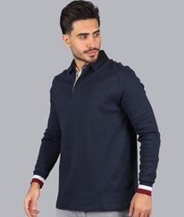تصویر تیشرت یقه دار مردانه کد 0457 آستین بلند 