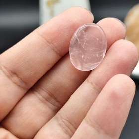 تصویر نگین رزکوارتز اصل معدنی کد 9252 