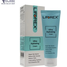 تصویر کرم آبرسان قوی پوست های خشک و حساس لیپورکس حجم 50 میلی لیتر Liporex Dry and Sensitive Skin Ultra Hydrating Cream 50ml