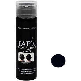 تصویر پودر پرپشت کننده تاپیک 01 noir black TAPIC مشکی پرکلاغی 50g 