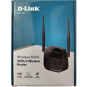 تصویر مودم روتر +ADSL2 دی-لینک مدل DSL-124 