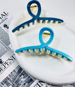 تصویر کلیپس گره ای دورنگ - زرد 