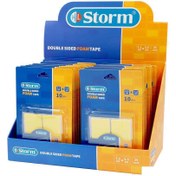 تصویر چسب دوطرفه1میل فوم مستطیل3/5*7/2 سانت 10عددی استورم کدHL-102315 (24 تایی) 