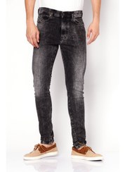 تصویر شلوار جین مردانه دامی نی با فیت باریک و کشی، رنگ مشکی شسته شده برند diesel Men D-Amny Skinny Fit Wash Stretchable Denim Jeans, Wash Black