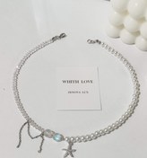 تصویر گردنبند مروارید کریستالی 