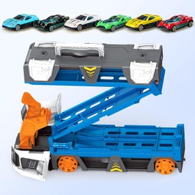 تصویر اسباب بازی تریلی حمل ماشین فلزی آیتم 7015 