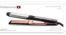 تصویر اتو موی حرفه ای سری Swiss مدل VL 305 والوروس Valorous Professional Hair Straightener Swiss VL 305