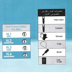 تصویر کیت رنگ مو مردانه نیترو پلاس رنگ شماره n.3 قهوه ای 