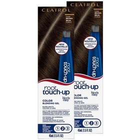 تصویر Root Touch-Up Semi-Permanent Hair Color Blending Gel, 4 Dark Brown, Pack of 2 