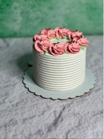 تصویر کیک وانیلی 2 نفره 