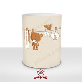 تصویر سبد اسباب بازی و سبد لباسی کودک پسرانه خرس بندی 