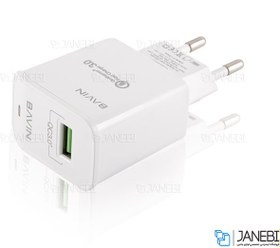 تصویر شارژر دیواری سریع و کابل میکرو یو اس بی باوین Bavin PC505Y Micro USB Charger 