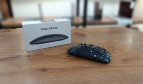 تصویر ماوس مجیک اپل سری ۲ کارکرده مشکی همراه کابل شارژ 