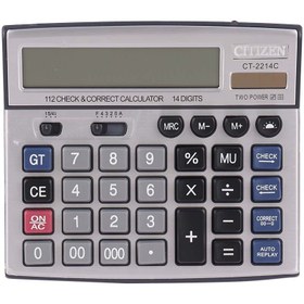 تصویر ماشین حساب سیتیزن مدل CT-2214C Citizen CT-2214C Calculator