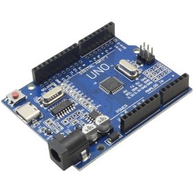 تصویر برد آردوینو Arduino UNO R3 CH340 با ورودی USB Type-C 