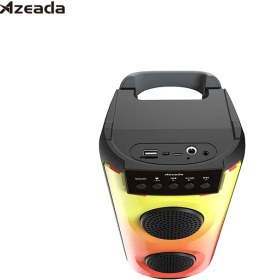 تصویر اسپیکر بلوتوث پرودا-آزدا PD-S102 AZEADA LED Portable Speaker PD-S102 BT Wireless Speaker with 360 degrees LED lights