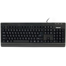 تصویر کیبورد هترون مدل HK210 با حروف فارسی Hatron HK210 Keyboard With Perisan Letters