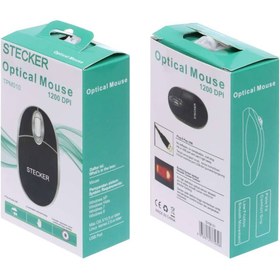 تصویر موس با‌سیم TM010 STECKER TPM010 WIRED MOUSE