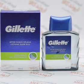 تصویر افتر شیو کول ویو ژیلت 100 میل GILLETTE AFTER SHAVE COOL FRESH WAVE FRESH 100 ML