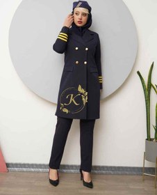 تصویر مانتو اداری مدل کاپیتان کد 1050 