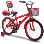 تصویر دوچرخه سایز 20 پورت لاین مدل چیچک رنگ قرمز 