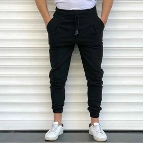 تصویر شلوار بندی مشکی بنگال Bengal black trousers