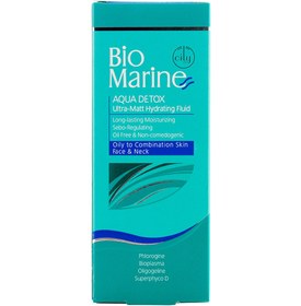 تصویر فلوئید رطوبت رسان و مات کننده پوست های چرب و جوش دار بایومارین bio marine