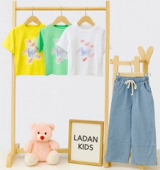 تصویر ست کراپ و شلوار خرس 